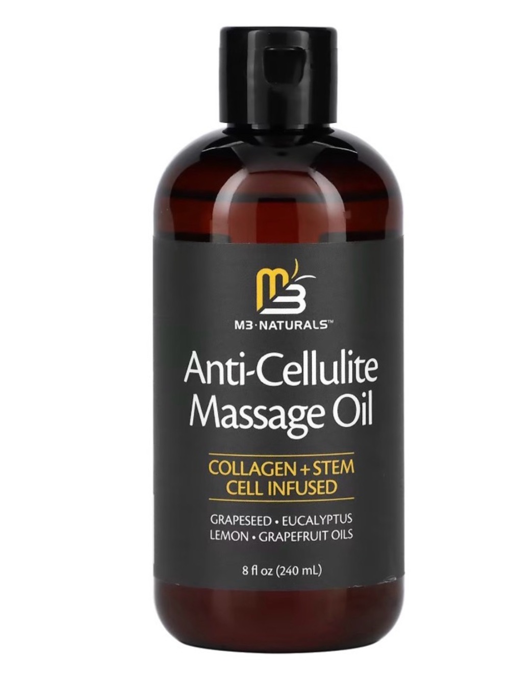 Anti-Cellulite Massage Oil – Black Bottle